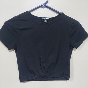 Black crop top